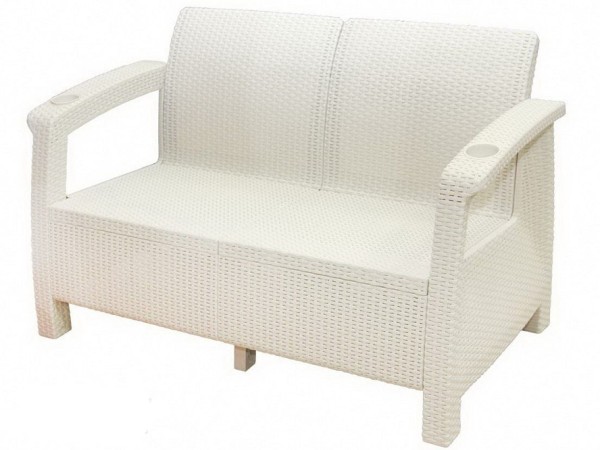 Двухместный диван Yalta Sofa Seаt белый купить в Бузулуке