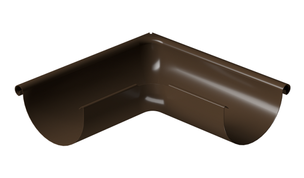 Угол внешний 90° D125 Döcke STAL PREMIUM Каштан, (RAL 8017) купить в Бузулуке