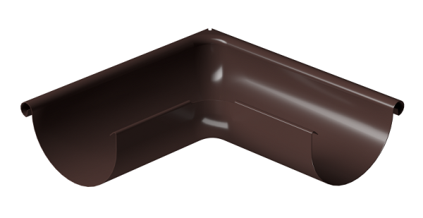 Угол внешний 90° D125 Döcke STAL PREMIUM Шоколад, (RAL 8019) купить в Бузулуке