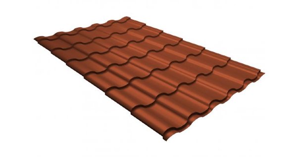 Металлочерепица кредо GL 0,5 GreenСoat Pural RR 750 кирпично-красный (RAL 8004 терракота) купить в Бузулуке