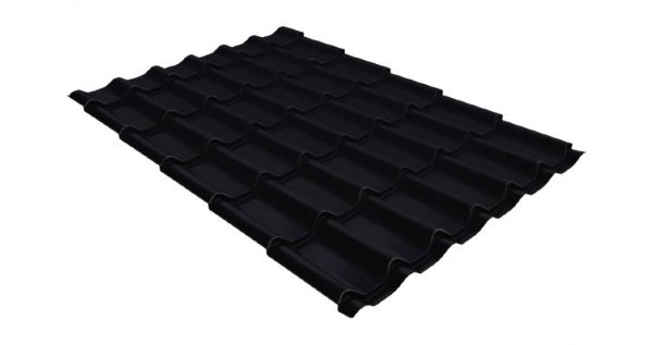 Металлочерепица классик GL 0,5 Velur20 RAL 9005 черный купить в Бузулуке