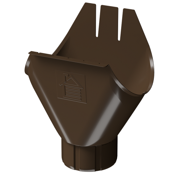 Воронка желоба D125 Döcke STAL PREMIUM Каштан, (RAL 8017) купить в Бузулуке