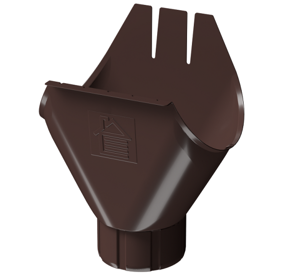 Воронка желоба D125 Döcke STAL PREMIUM Шоколад, (RAL 8019) купить в Бузулуке