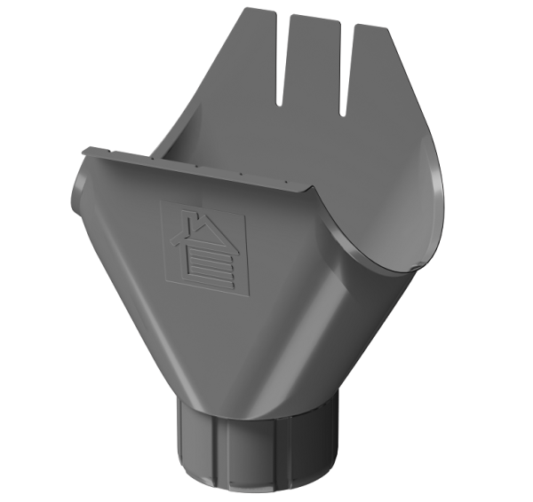 Воронка желоба D125 Döcke STAL PREMIUM Графит, (RAL 7024) купить в Бузулуке