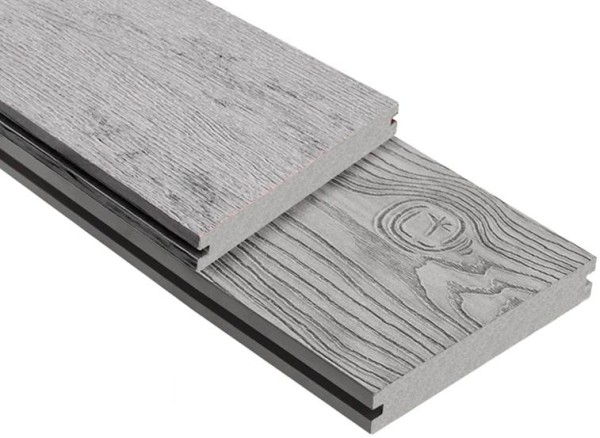 Террасная доска ДПК Outdoor 3D полнотелая STORM/OCEAN GREY серая микс купить в Бузулуке