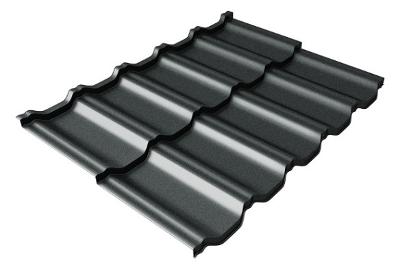 Металлочерепица модульная Квинта Uno Grand Line c 3D резом 0,5 GreenСoat Pural Matt RR2Н3 (RAL 7016 антрацитово-серый) купить в Бузулуке