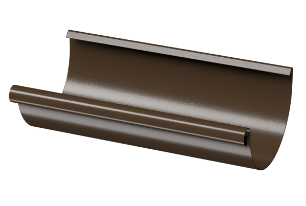 Желоб полукруглый D125 3 м Döcke STAL PREMIUM Каштан, (RAL 8017) купить в Бузулуке