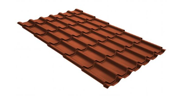 Металлочерепица классик GL 0,5 GreenCoat Pural RR 750 кирпично-красный (RAL 8004 терракота) купить в Бузулуке