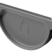Заглушка желоба D125 Döcke STAL PREMIUM Графит, (RAL 7024) купить в Бузулуке
