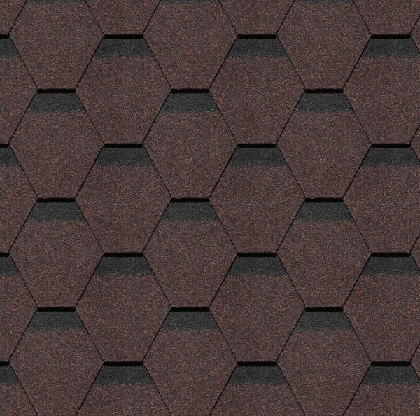 Гибкая черепица Docke, коллекция Шеффилд – Корица купить в Бузулуке