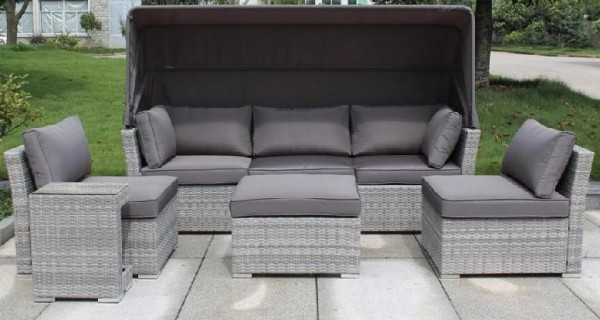 Диван-Трансформер AFINA плетеный из иск. ротанга AFM-320G Grey купить в Бузулуке