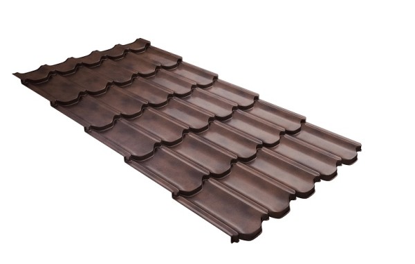 Металлочерепица квинта плюс с  3D резом 0,45 Safari Twincolor Brown купить в Бузулуке