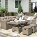 Комплект мебели AFINA плетеной из иск. ротанга AFM-307B Beige купить в Бузулуке