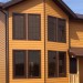 Фиброцементный сайдинг Latonit Красное дерево (RAL 8001/8008) купить в Бузулуке