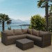 Комплект мебели AFINA плетеной из иск. ротанга YR825A Brown/Beige купить в Бузулуке
