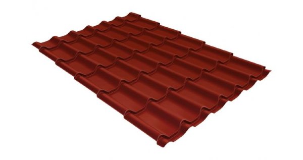 Металлочерепица классик 0,5 Satin RAL 3009 оксидно-красный купить в Бузулуке