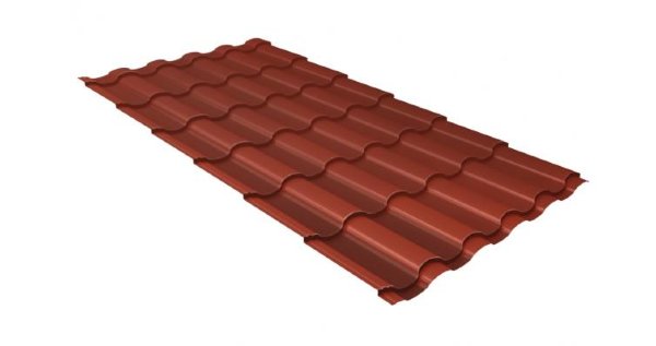 Металлочерепица кредо GL 0,5 Velur20 RAL 8004 терракота купить в Бузулуке