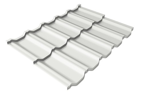 Металлочерепица модульная Квинта Uno Grand Line c 3D резом 0,5 Satin RAL 9003 сигнальный белый купить в Бузулуке