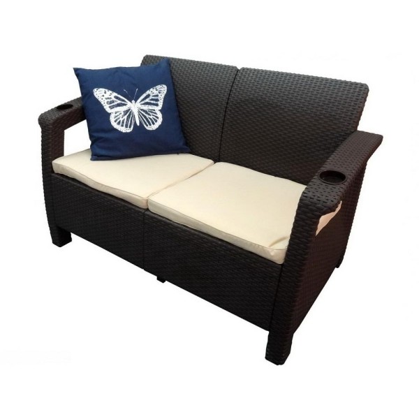 Двухместный диван Yalta Sofa Seаt венге купить в Бузулуке