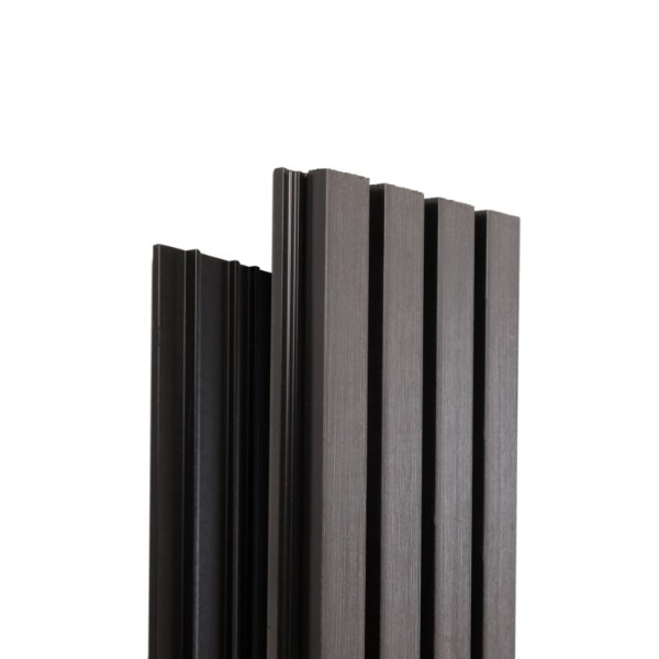 Фасадная доска Ecodecking Техно реечная 200х26х3000 Графит купить в Бузулуке