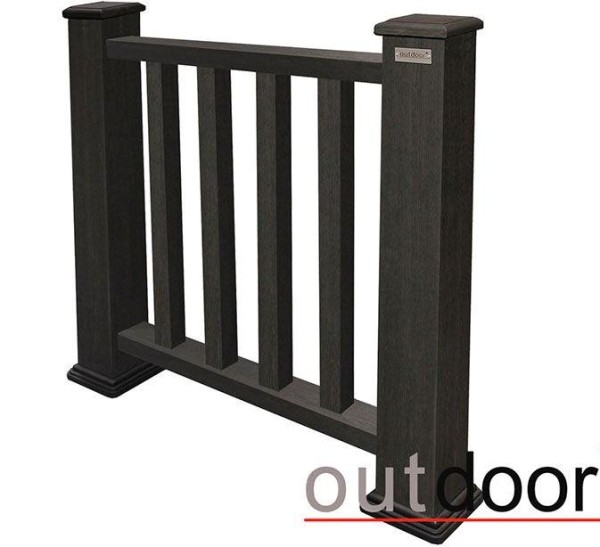 Ограждение из ДПК Outdoor Классик 3D STORM чёрный купить в Бузулуке