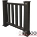 Ограждение из ДПК Outdoor Классик 3D STORM чёрный купить в Бузулуке