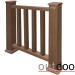 Ограждение из ДПК Outdoor Классик 3D STORM коричневый микс купить в Бузулуке