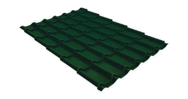 Металлочерепица классик 0,5 Satin RAL 6005 зеленый мох купить в Бузулуке