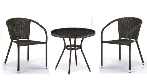 Комплект плетеной мебели AFINA из иск. ротанга Асоль-7 T282ANT/Y137C-W53 Brown 2Pcs купить в Бузулуке