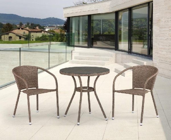 Комплект плетеной мебели AFINA из иск. ротанга T282ANT/Y137C-W56 Light Brown 2Pcs купить в Бузулуке