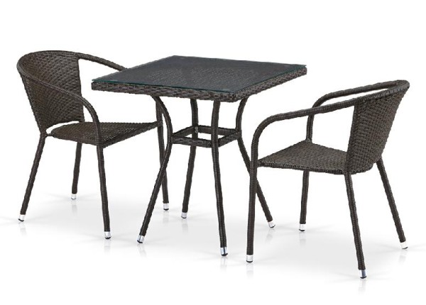 Комплект плетеной мебели AFINA из иск. ротанга T282BNT/Y137C-W53 Brown 2Pcs купить в Бузулуке