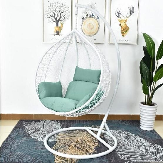 Кресло Подвесное из искусственного ротанга AFM-168A-L White/Green купить в Бузулуке