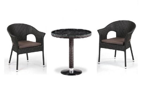 Комплект плетеной мебели AFINA из иск. ротанга T601/Y79A-W53 Brown 2Pcs купить в Бузулуке