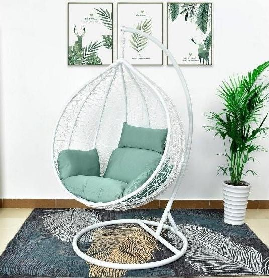 Кресло Подвесное из искусственного ротанга AFM-168A-XL White/Green купить в Бузулуке