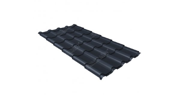 Металлочерепица камея 0,5 Satin RAL 7024 мокрый асфальт купить в Бузулуке