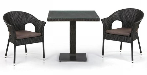 Комплект плетеной мебели AFINA из иск. ротанга T605SWT/Y79A-W53 Brown 2Pcs купить в Бузулуке