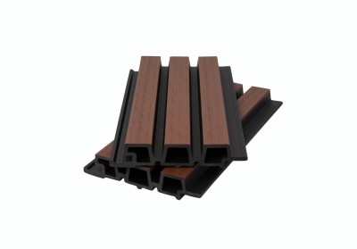 Фасадная панель брусковая двухцветная co-extrusion, suar mix