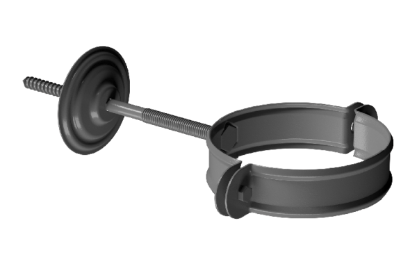 Хомут трубы D90 Döcke STAL PREMIUM Графит, (RAL 7024) купить в Бузулуке