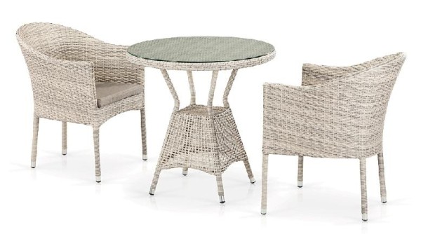 Комплект плетеной мебели AFINA из иск. ротанга T705ANT/Y350-W85 Latte 2Pcs купить в Бузулуке