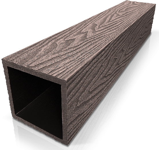Столб ДПК 3D GardenParkett фактура дерева Венге купить в Бузулуке