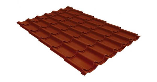 Металлочерепица классик 0,5 Satin RAL 8004 терракота купить в Бузулуке