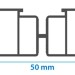 Лага алюминиевая KRONEX 50x25x3000 мм несущая купить в Бузулуке