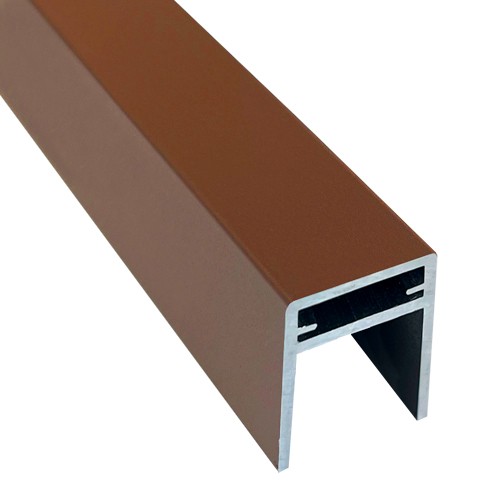 П-профиль Алюминиевый EasyDecking 35x25 Коричневый купить в Бузулуке