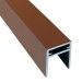 П-профиль Алюминиевый EasyDecking 35x25 Коричневый купить в Бузулуке