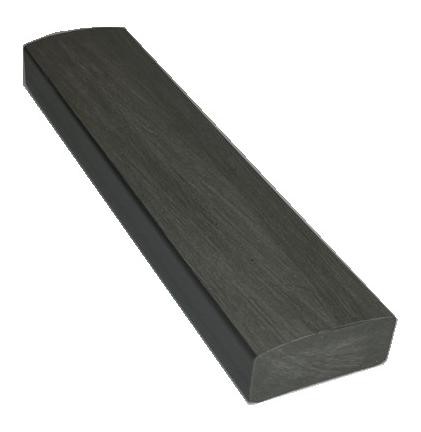 Лавочный брус Ecodecking Некст полнотелый брашированный 70х35 графит купить в Бузулуке