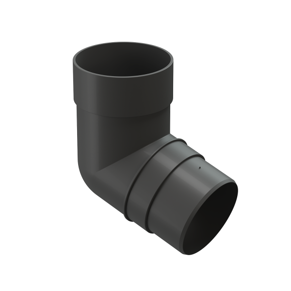 Колено 72˚ для водосточной трубы Docke Premium Графит купить в Бузулуке