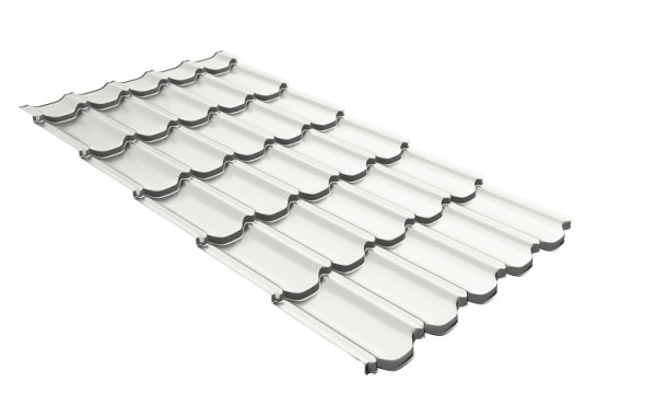 Металлочерепица квинта плюс с 3D резом 0,5 Satin RAL 9003 сигнальный белый купить в Бузулуке