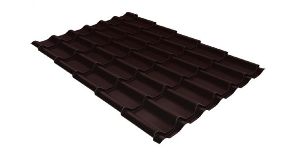 Металлочерепица классик 0,5 Satin RAL 8017 шоколад купить в Бузулуке