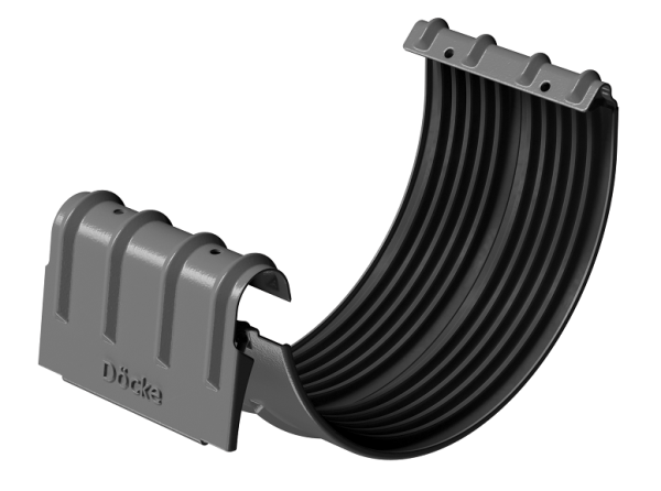 Соединитель желобов D125 Döcke STAL PREMIUM Графит, (RAL 7024) купить в Бузулуке