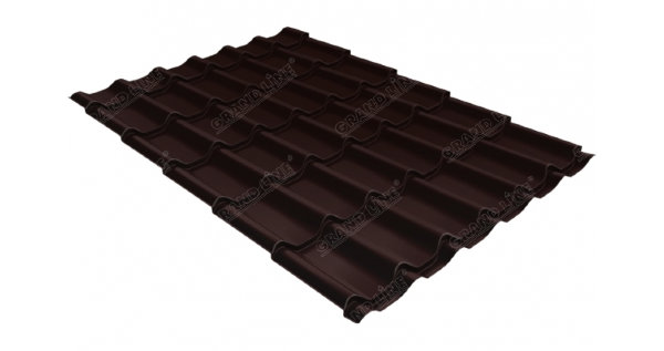 Металлочерепица классик GL 0,5 Quarzit RAL 8017 шоколад Metallic купить в Бузулуке